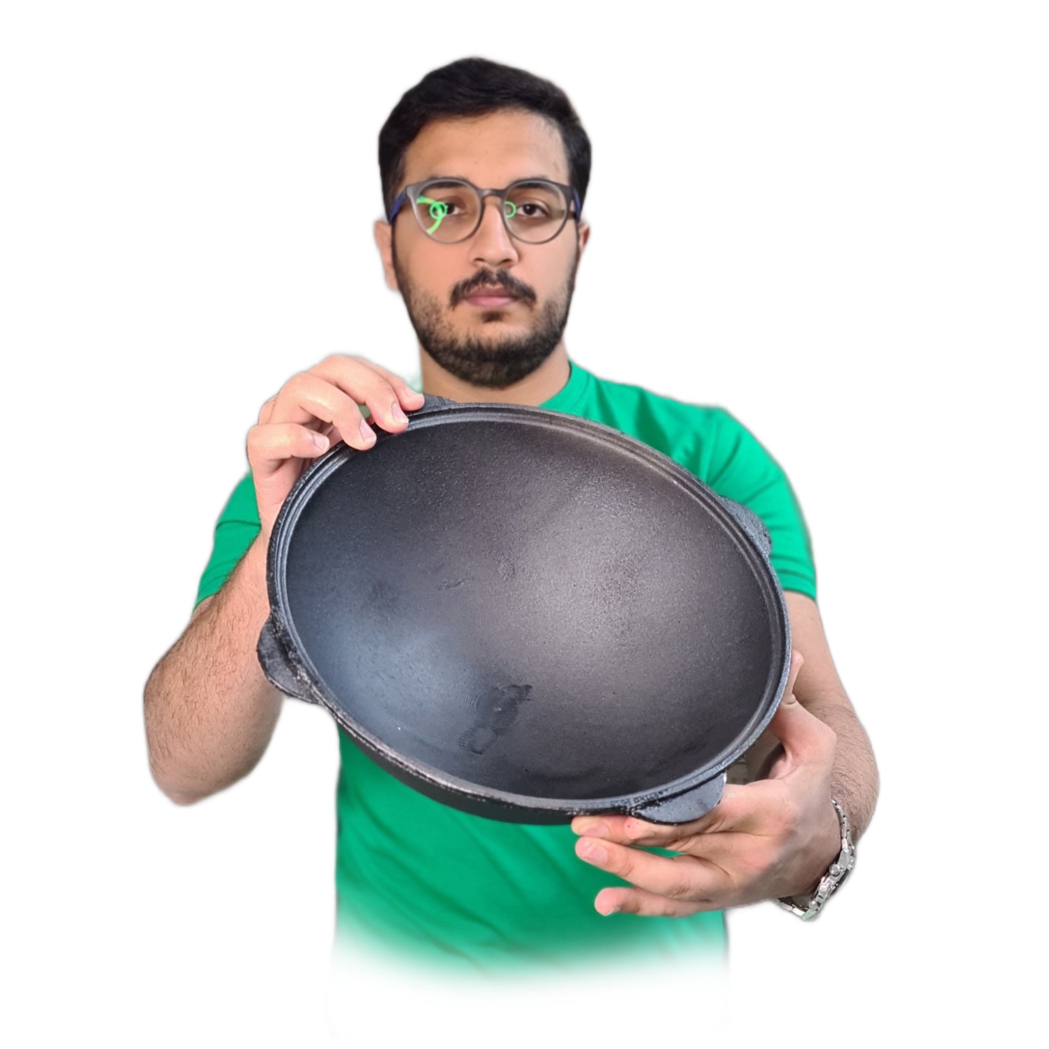 قازن چدنی 28 سانت آب بندی شده (چدن خالص بدون روکش شیمیایی غازن )